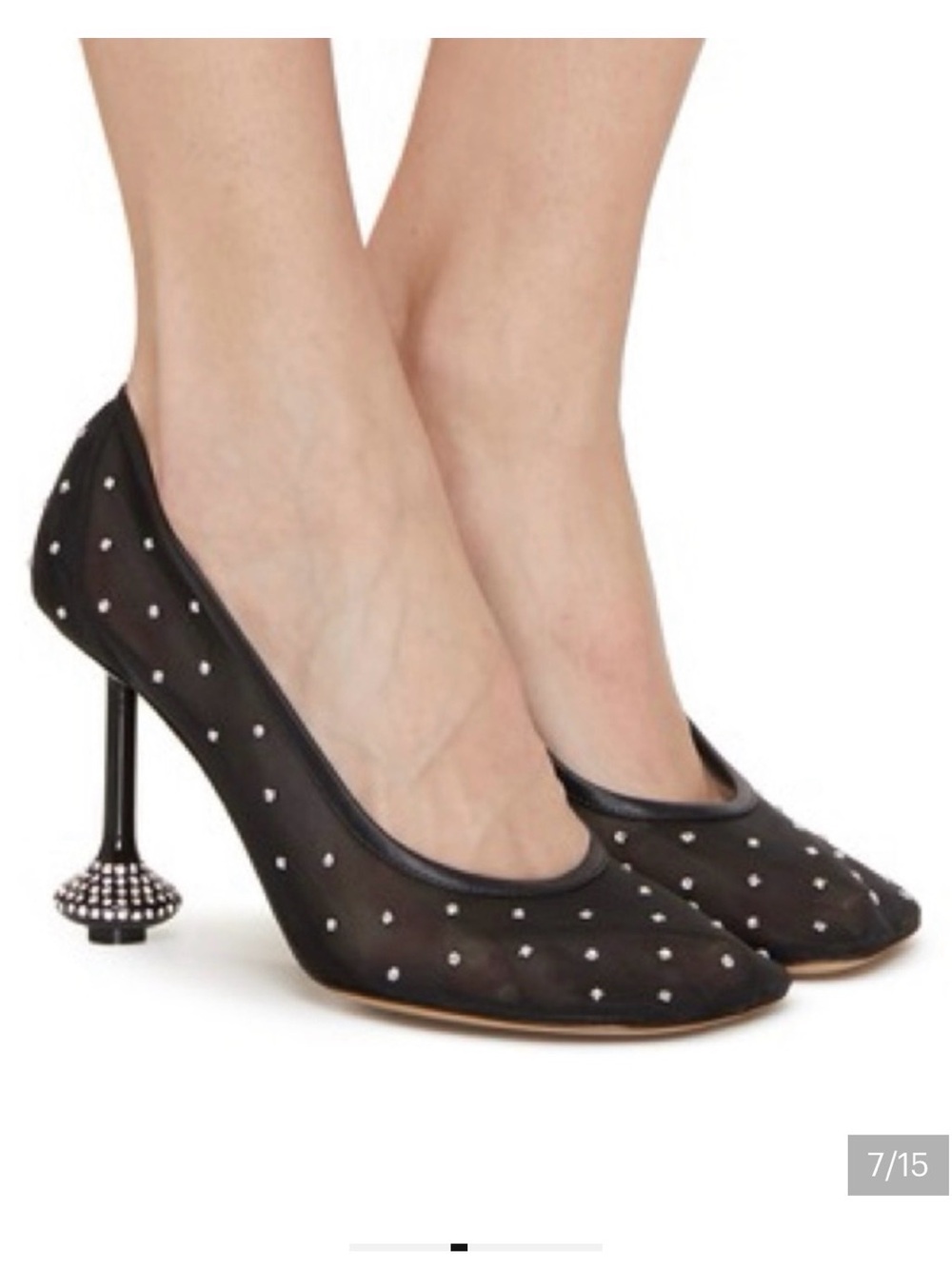 Loewe Toy Crystal Embellished Mesh Pump - Picture 2 of 7